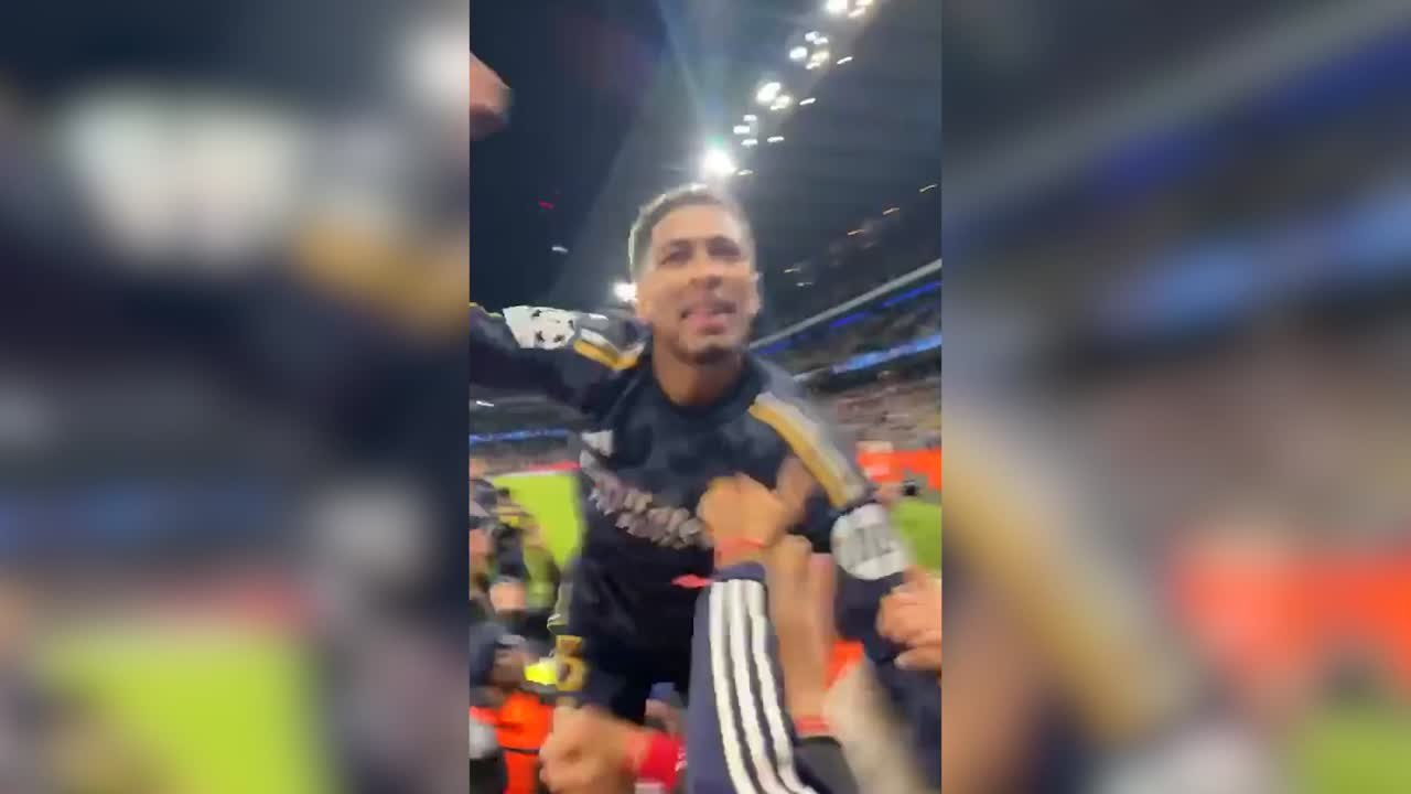 El vídeo de Bellingham celebrando y cantando: "Así gana el Madrid"