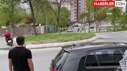 Beylikdüzü'nde polisten kaçan motosikletliler kask kamerasında