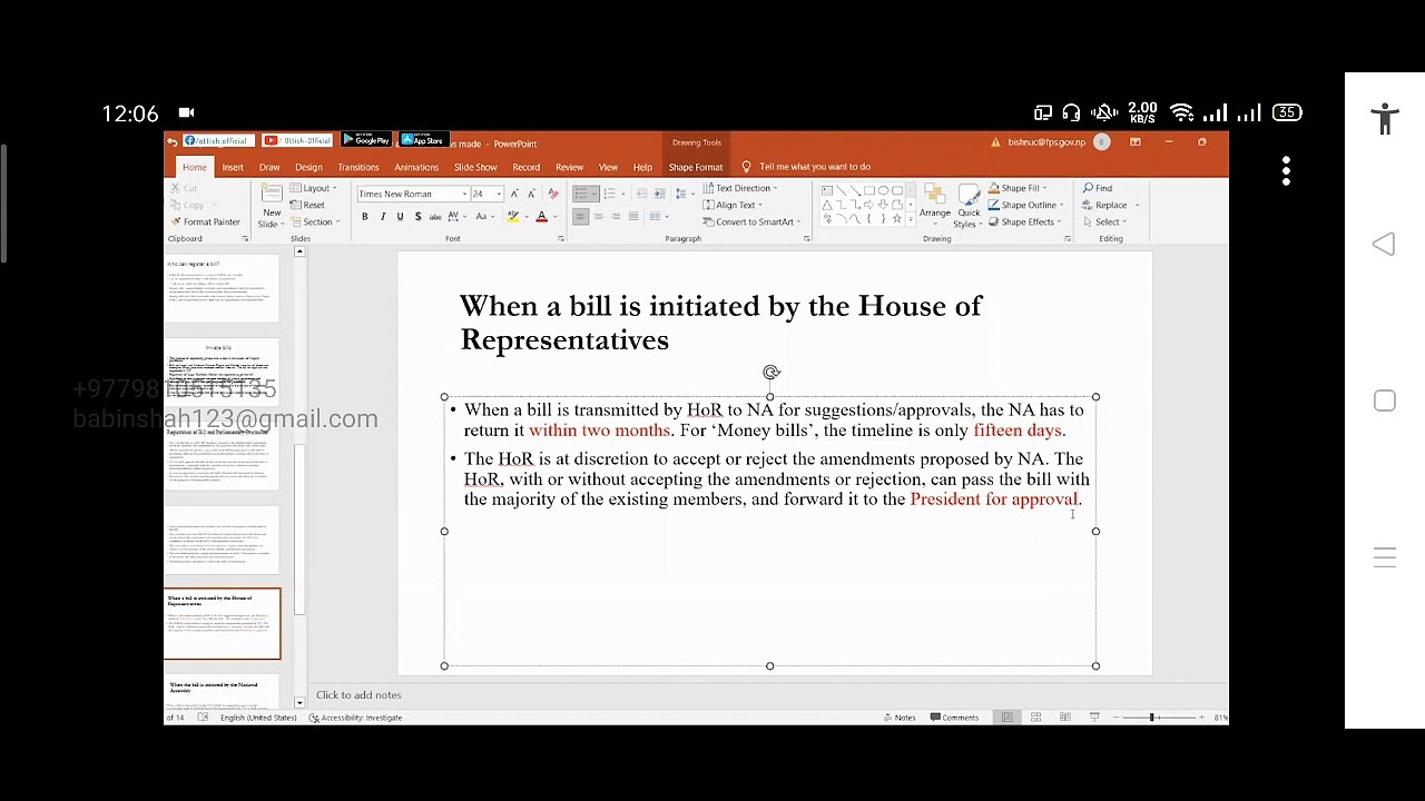 Apr4p4(How are federal laws made in Nepal)