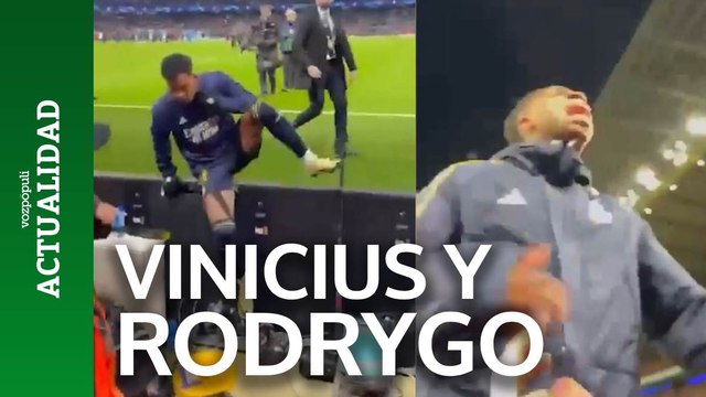 Vinicius y Rodrygo se subieron a la grada