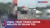 Sopir Lupa Handrem, Truk Meluncur Bebas Tanpa Pengemudi di Jalan Tol Kalikangkung, Videonya Viral di Media Sosial