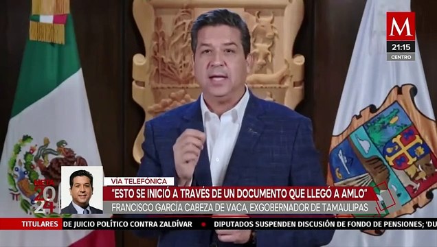 García Cabeza de Vaca acusa presiones contra TEPJF para cancelar su candidatura