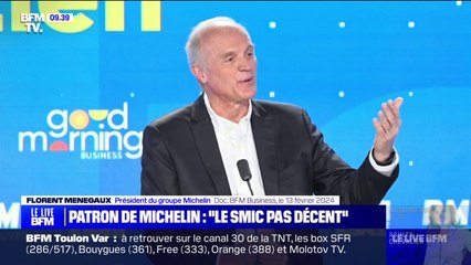 La président du groupe Michelin estime que le "smic n'est pas un salaire décent"