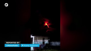 Impressive volcanic eruption in Ruang, Phillipines.