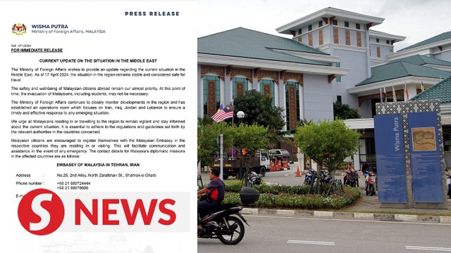 Evacuation of Malaysians in Middle East unlikely, says Wisma Putra