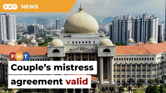 Agreement for husband to have mistress during marriage valid, court rules