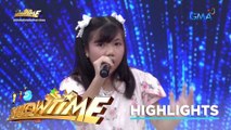 It's Showtime: Resbaker Jewel Cruz, nag-sample ng Voltes V theme song! | Tawag ng Tanghalan Kids