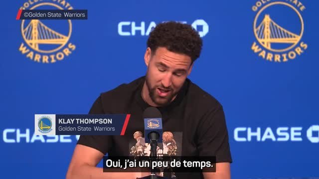 Warriors - Klay Thompson sur un départ : J'ai un peu de temps