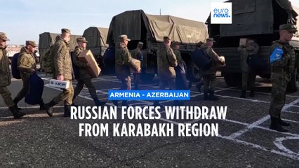 Russia begins to withdraw its peacekeeper forces from Karabakh