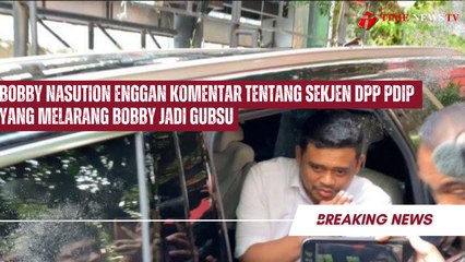 Bobby Nasution Enggan Komentar Tentang Sekjen DPP PDIP yang Melarang Bobby jadi Gubsu