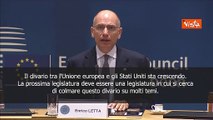 Letta: Divario su molti temi tra Usa e Ue sta crescendo, bisogna colmarlo