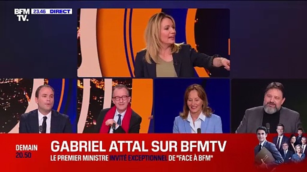 Regardez Ségolène Royal qui improvise un rap sur la chanson "Bande organisée" du rappeur Jul en direct sur BFMTV ! - VIDEO