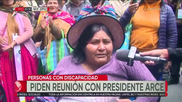 Las personas con discapacidad se movilizaron durante dos días en La Paz