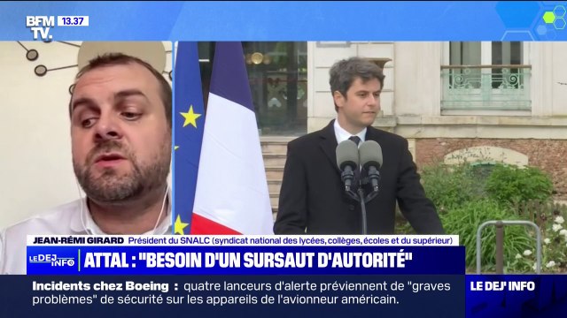 Annonces de Gabriel Attal: C'est léger , juge Jean-Rémi Girard, président du SNALC