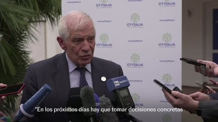 Borrell: " Cuiden del pueblo de Gaza. Alto el fuego. Apoyo humanitario. Libertad para los rehenes"