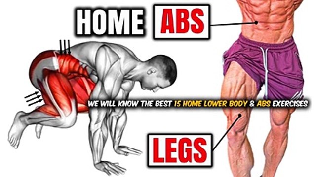 15 Best Home Lower Body _ Abs Exercises _ How To Build Legs (Quads_Hamstrings_Calves) _ Abs at Home_