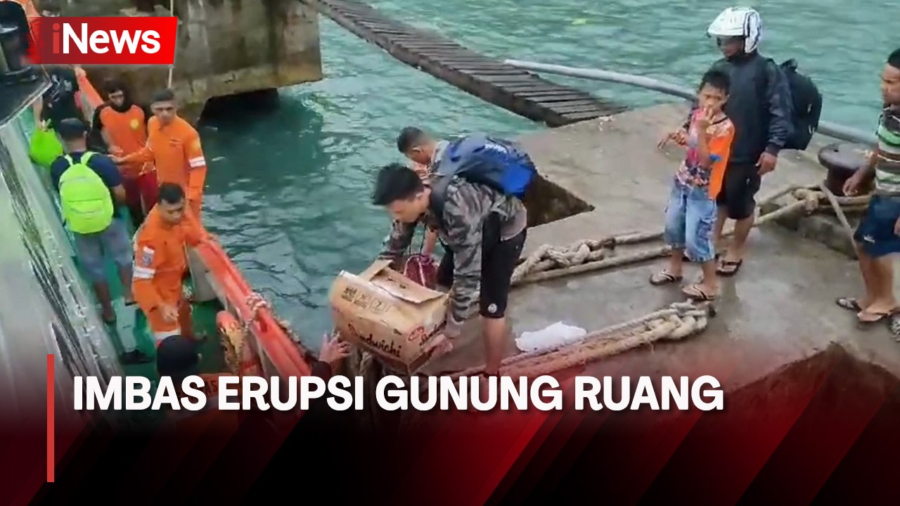 Imbas Erupsi Gunung Ruang, 28 Pegawai dan Warga Binaan Lapas Tagulandang Dievakuasi Basarnas
