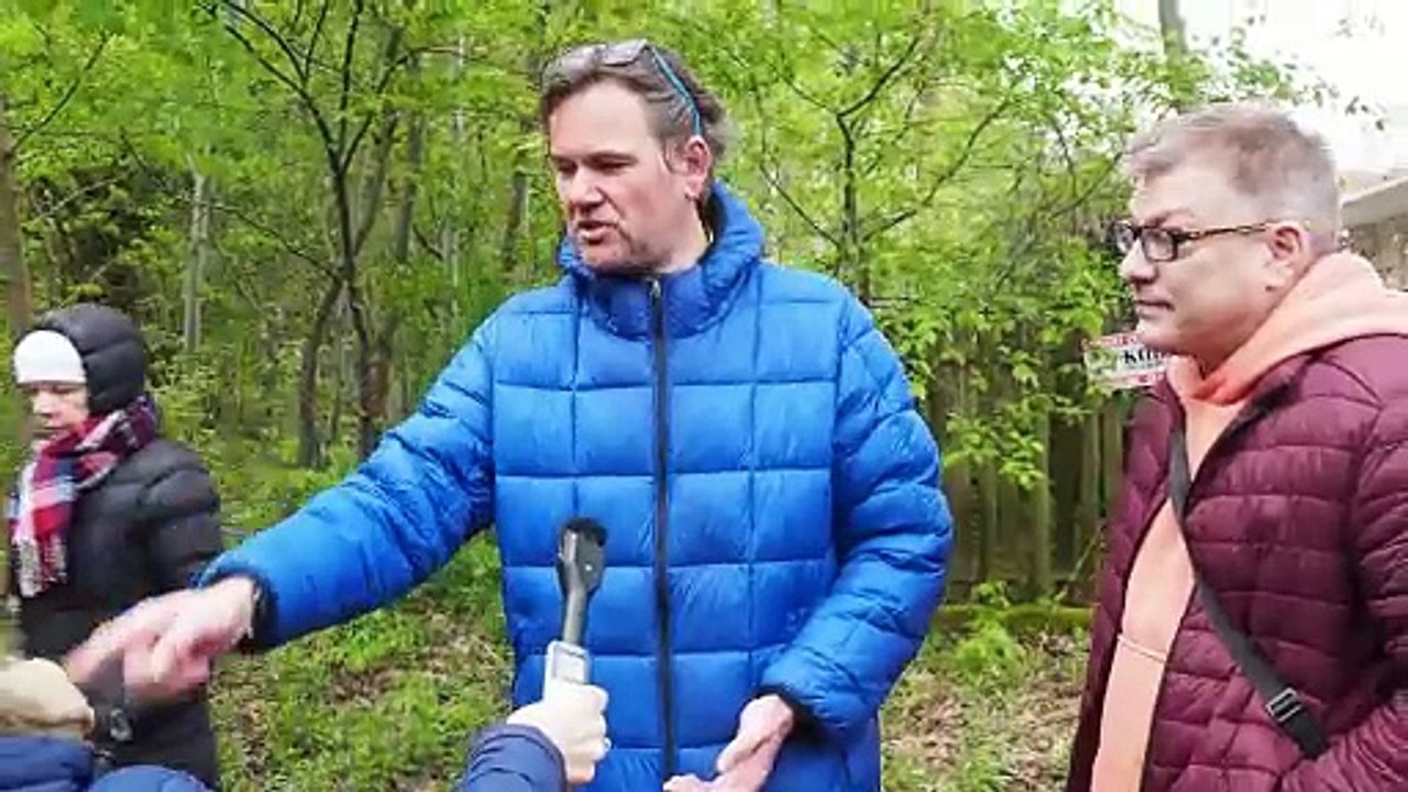 Protest w sprawie wycinki drzew