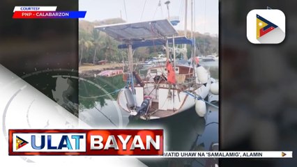 Abandonadong yate na nakita ng PNP, iniimbestigahan kung may kaugnayan sa nasabat na higit isang tonelada ng droga sa Batangas