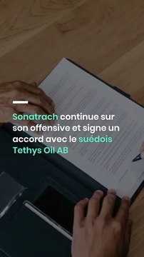 Sonatrach continue sur son offensive et signe un accord avec le suédois Tethys Oil AB