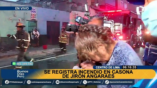 Se registra incendio en una casona en el Centro de Lima: Damnificados aseguran que fue provocado