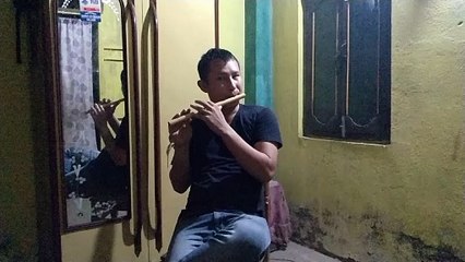 Man playing beautiful flute