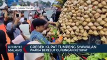 Warga Kota Batu Berebut Gunungan Ketupat