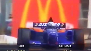 F1 – Martin Brundle (Ligier Mugen-Honda V10) lap in qualifying – Portugal 1995