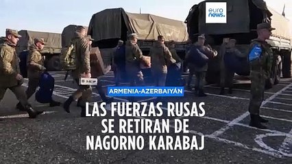 Las fuerzas rusas se retiran de la región separatista de Nagorno Karabaj
