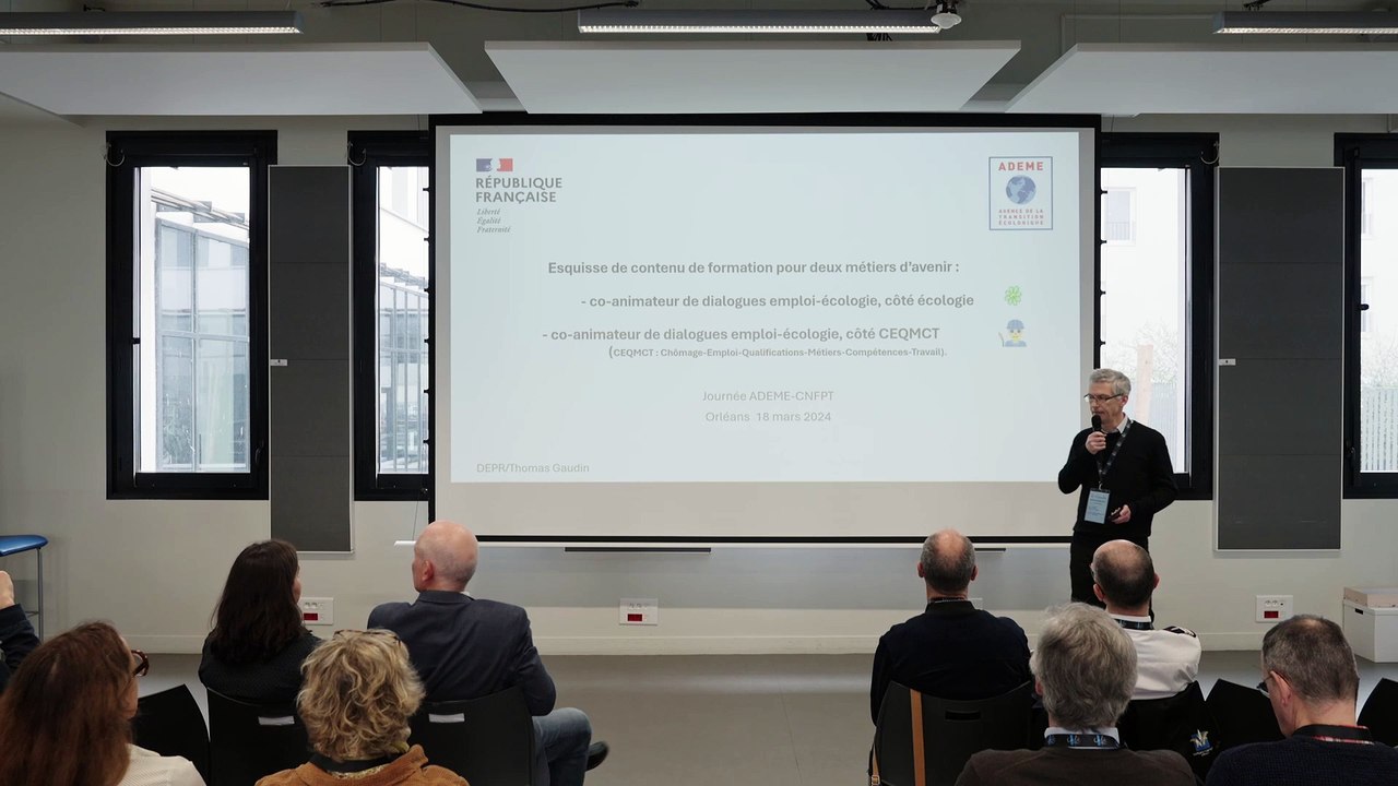 iTEEneraire - Conférence "Emploi, territoires et transition écologique", Thomas GAUDIN – Economiste et coordinateur de la feuille de route Emploi à l’ADEME