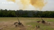 Terrifying giant artillery was used by the Russian army in the Ukrainian battlefield | FOA News