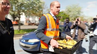 Prince William delivers food to West London youth centre
