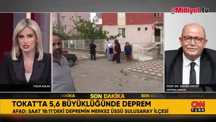 Tokat'taki 5.6'lık deprem Kuzey Anadolu fayını tetikler mi? Şükrü Ersoy açıkladı