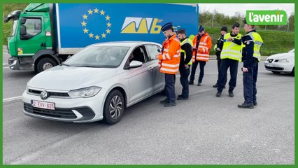 Ccontrôle routier franco-belge à Rocroi