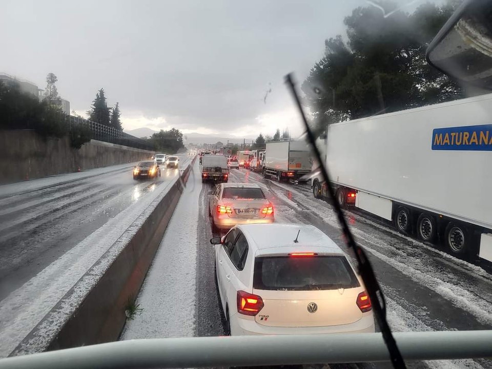 Une pluie de grêlons s'est abattue sur Cagnes-sur-Mer