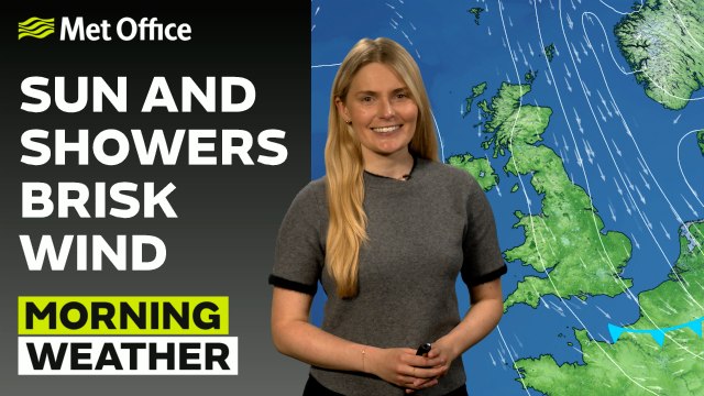 Met Office Morning Weather Forecast 19/04/24 - Sunshine with some scattered showers