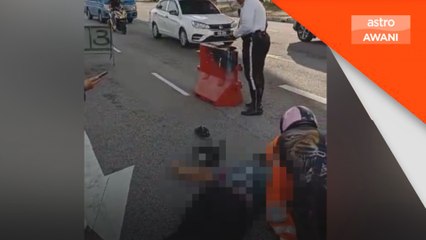 Penunggang motosikal maut tercampak 30 meter dari jejantas