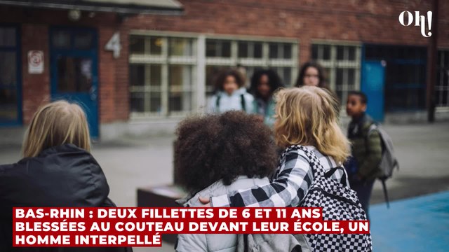 Bas-Rhin : 2 fillettes de 6 et 11 ans blessées au couteau devant leur école, un homme interpellé