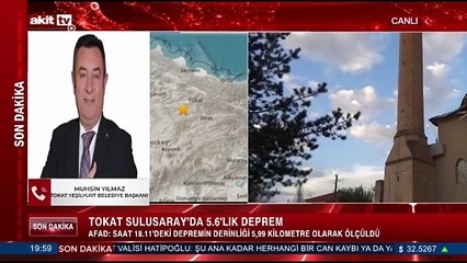 Tokat Yeşilyurt Belediye Başkanı deprem sonrası son durumu Akit TV’ye anlattı