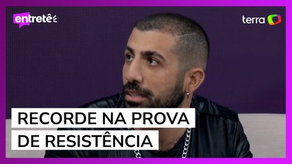 Kaysar comenta o recorde na prova de resistência no BBB