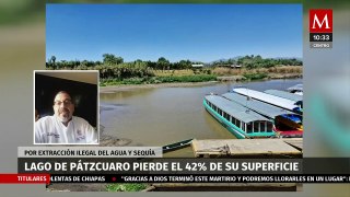 Hay operativos por extracción ilegal: Alejandro Méndez acerca de sequía en el lago de Pátzcuaro