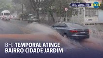 Chuva forte em Belo horizonte atinge o bairro Cidade Jardim