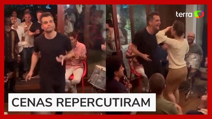 Wagner Moura comanda samba com Humberto Carrão e Selton Mello no RJ