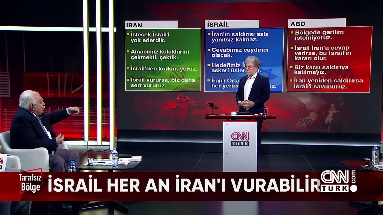 1100 kilometre mesafeden savaş, İran-İsrail-ABD'den canlı yayın ve Türkiye'nin çevresindeki gerilim noktaları Tarafsız Bölge'de ekrana geldi