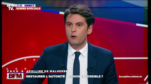 Directrice d'école agressée à Marseille: C'est révoltant (...) Nos enseignants font fasse à un manque de respect de la part d'élèves et de la part de familles aussi , assure Gabriel Attal