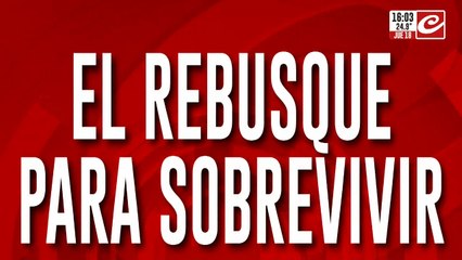 El rebusque para sobrevivir: juntan cartón para comer