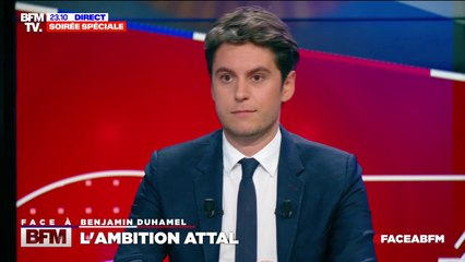 Présidentielle de 2027: "Je suis celui qui en parle le moins" affirme Gabriel Attal