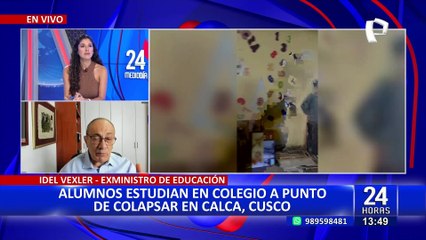 Exministro Vexler exige acciones ante mal estado de colegio en Cusco: "Pronied no sirve para nada"