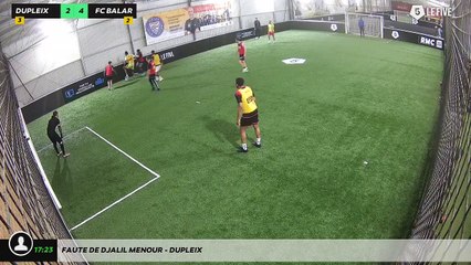 Faute de Djalil MENOUR - DUPLEIX