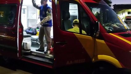 Motociclista fica ferido em acidente no Santa Cruz